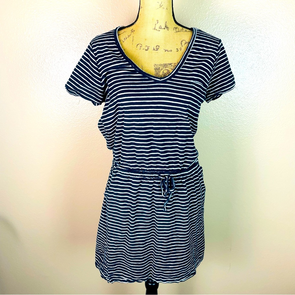 Weekend Andrea Jovine Small M Navy blue & white striped dress Nautical Sundress